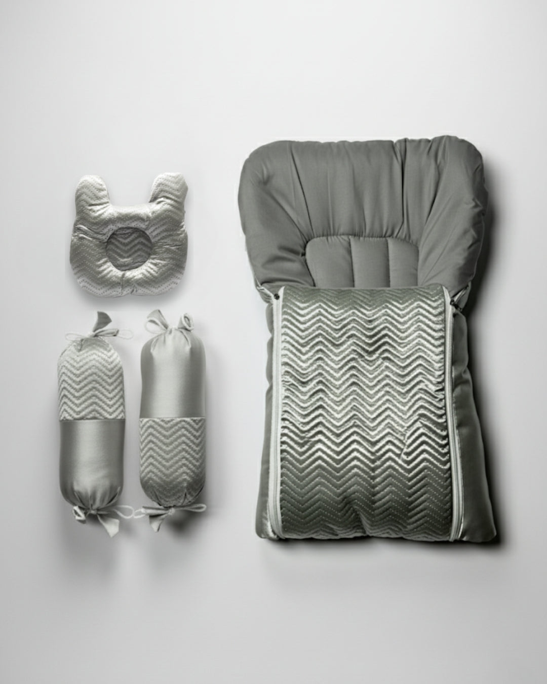 Premium Baby Nest Set – Grey