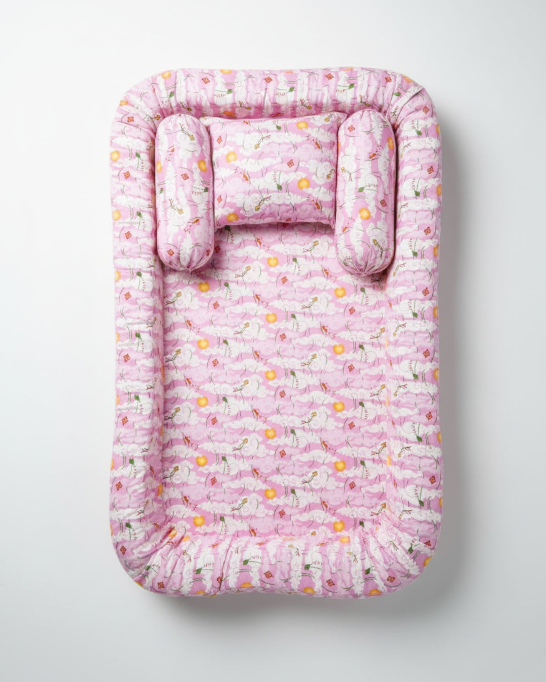 SnuggleCloud Deluxe Baby Sleeper Set (Pink Pattern)