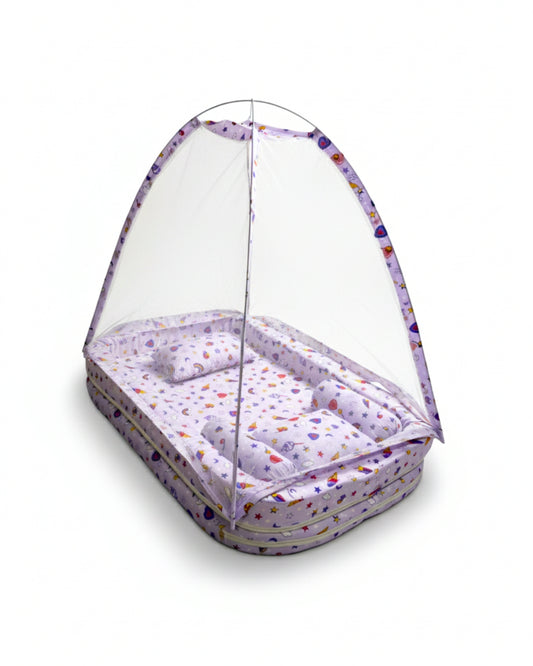 SnuggleCloud™ Deluxe Baby Sleeper Set (Purple Pattern)