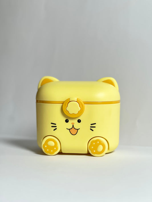 Cute Kitty Powder Dispenser – Yellow