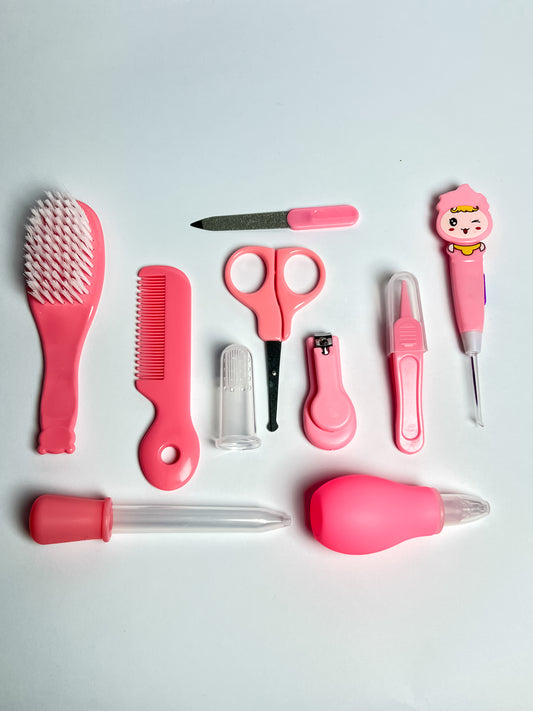 10-Piece Baby Grooming & Healthcare Kit (Pink)